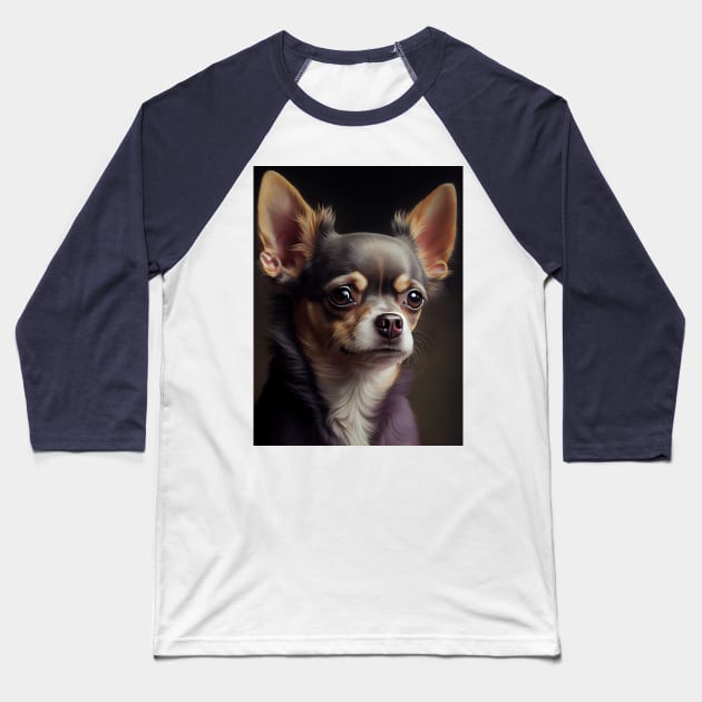 Chihuahua Baseball T-Shirt by ABART BY ALEXST 